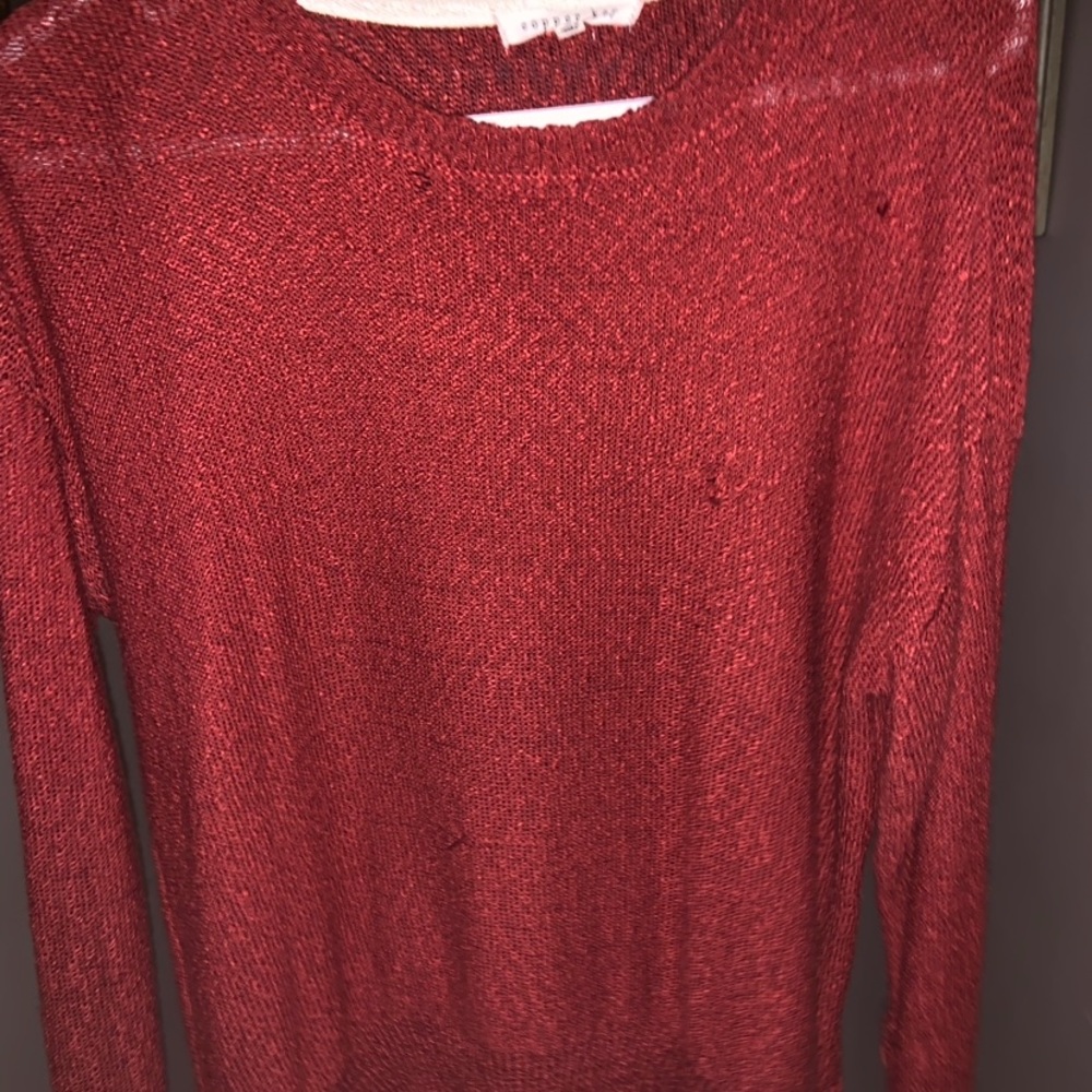 red sweater